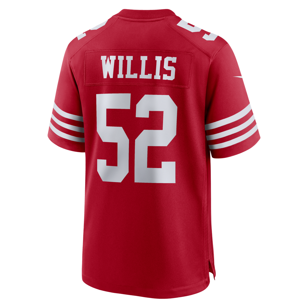 San Francisco 49ers Patrick Willis Scarlet Retired Player Game Football Jersey