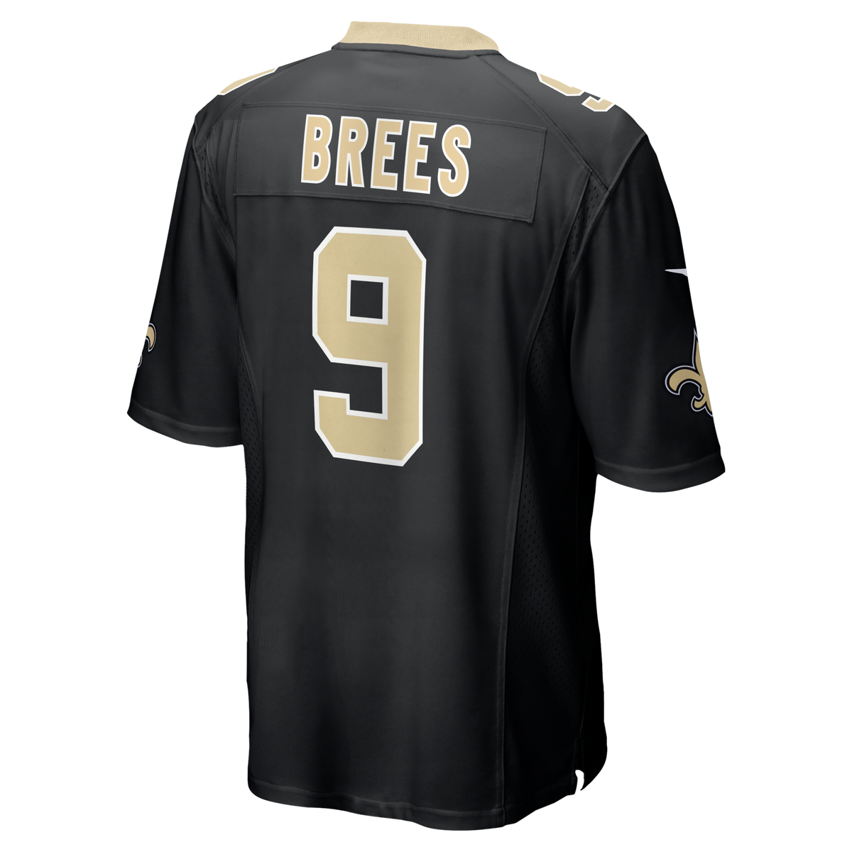 New Orleans Saints Drew Brees Black Team Game Football Jersey