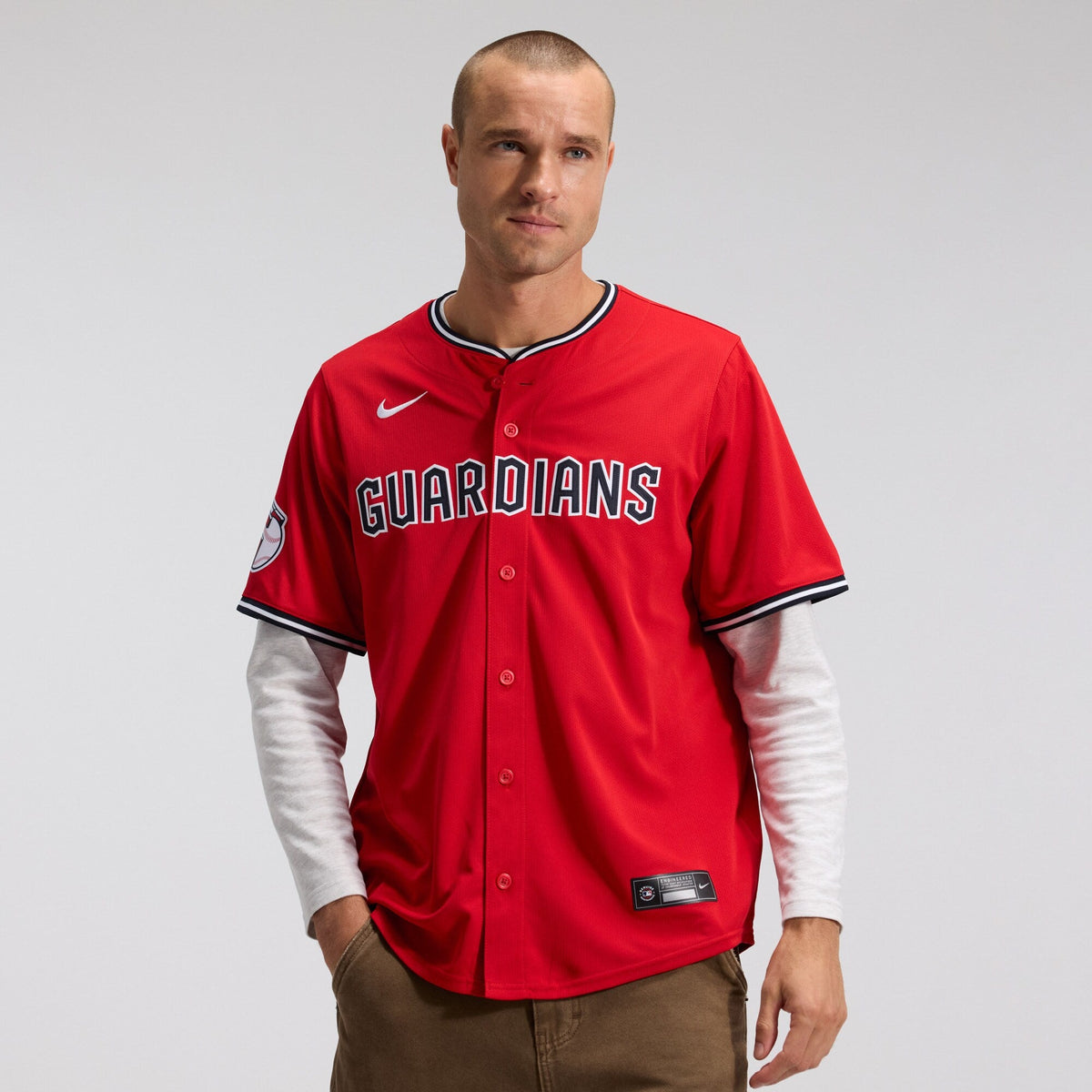 Cleveland Guardians Red Alternate Limited Baseball Jersey