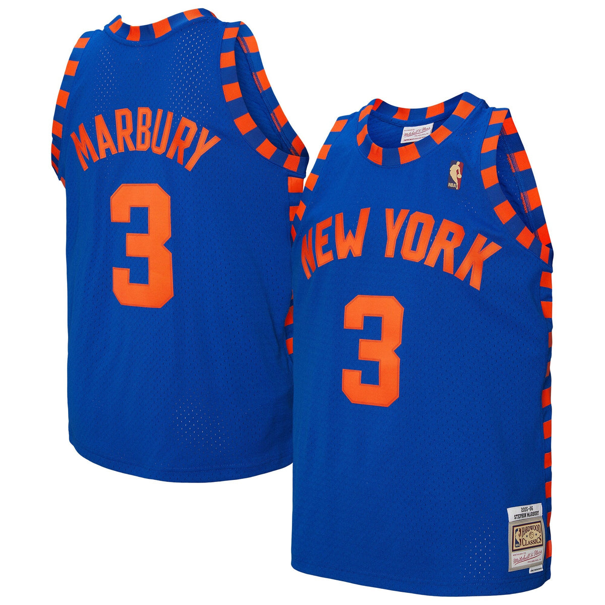 Stephon Marbury Blue New York Knicks 2005/06 Hardwood Classics Swingman Jersey