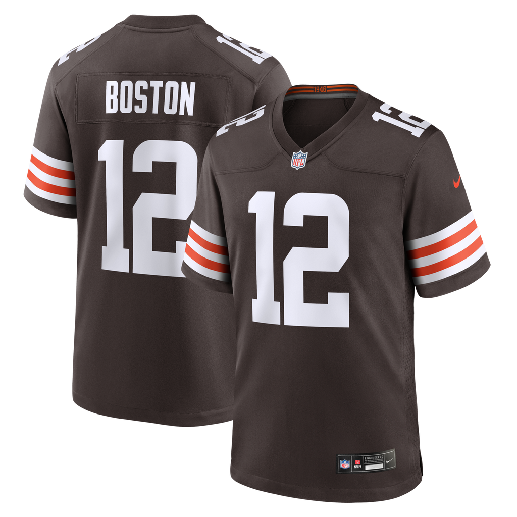 Cleveland Browns Denzel Boston Brown Game Football Jersey
