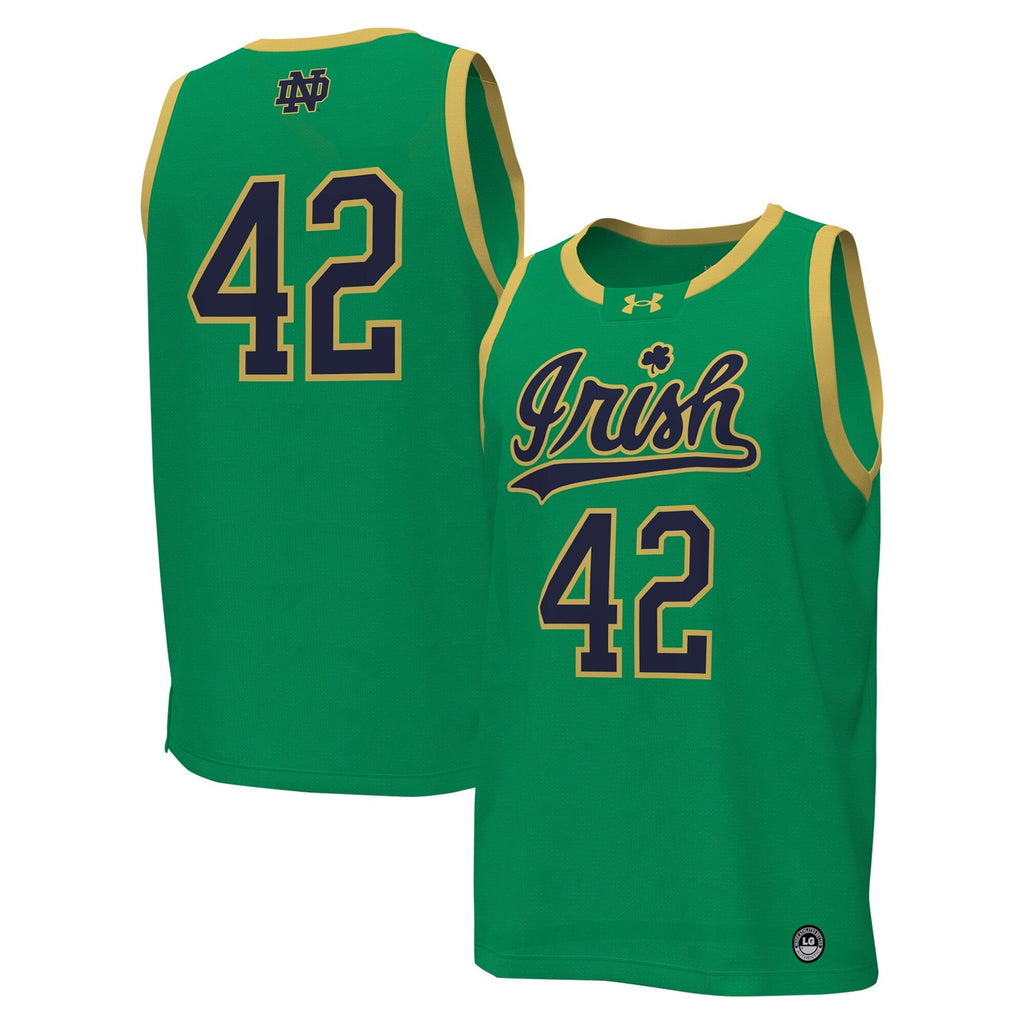 # Notre Dame Fighting Irish Replica Basketball Jersey - Kelly Green