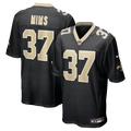 New Orleans Saints Jordan Mims Black Team Game Football Jersey