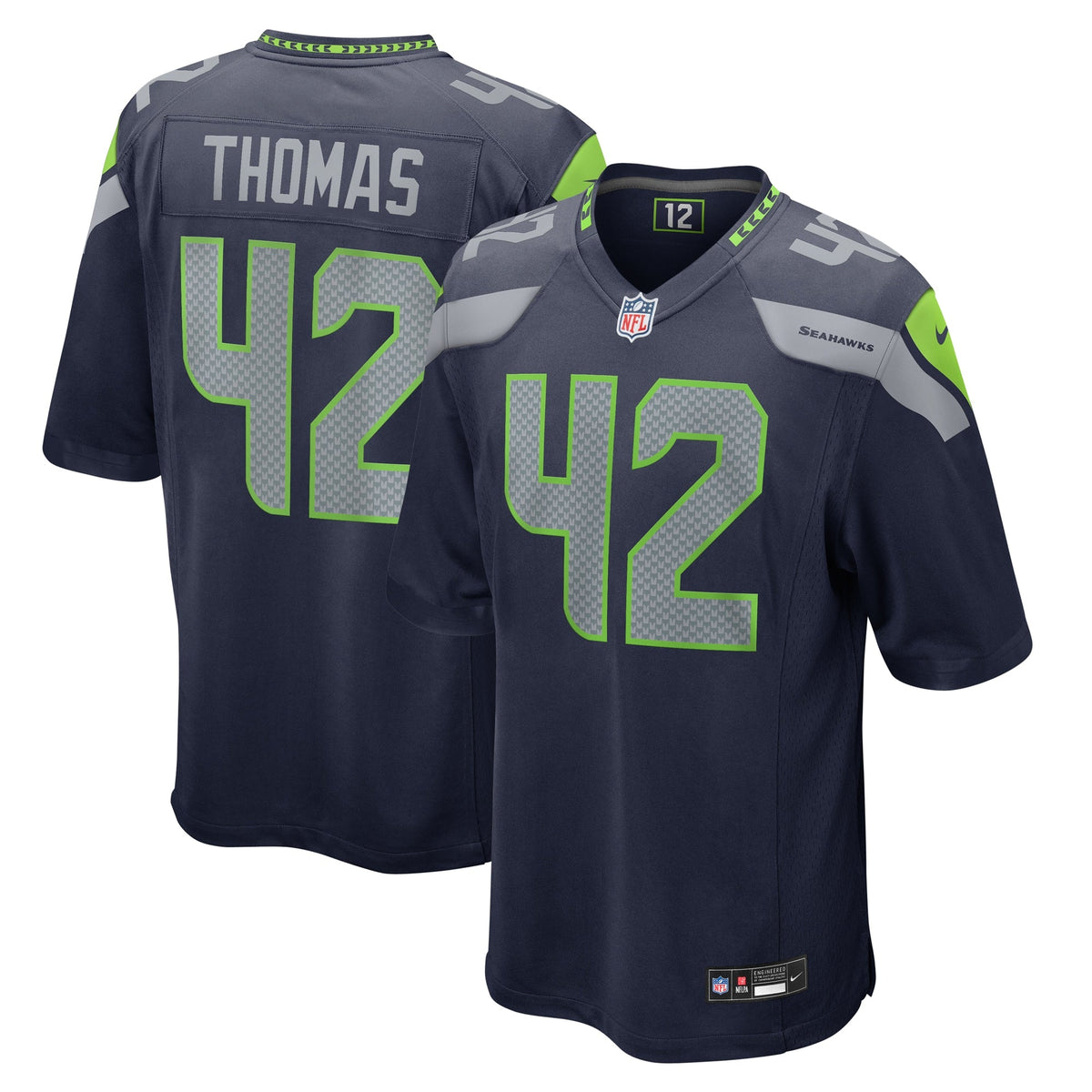 Seattle Seahawks Drake Thomas College Navy Game Football Jersey