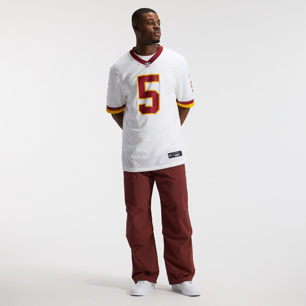 Washington Commanders Jayden Daniels White Game Super Bowl Era Football Jersey