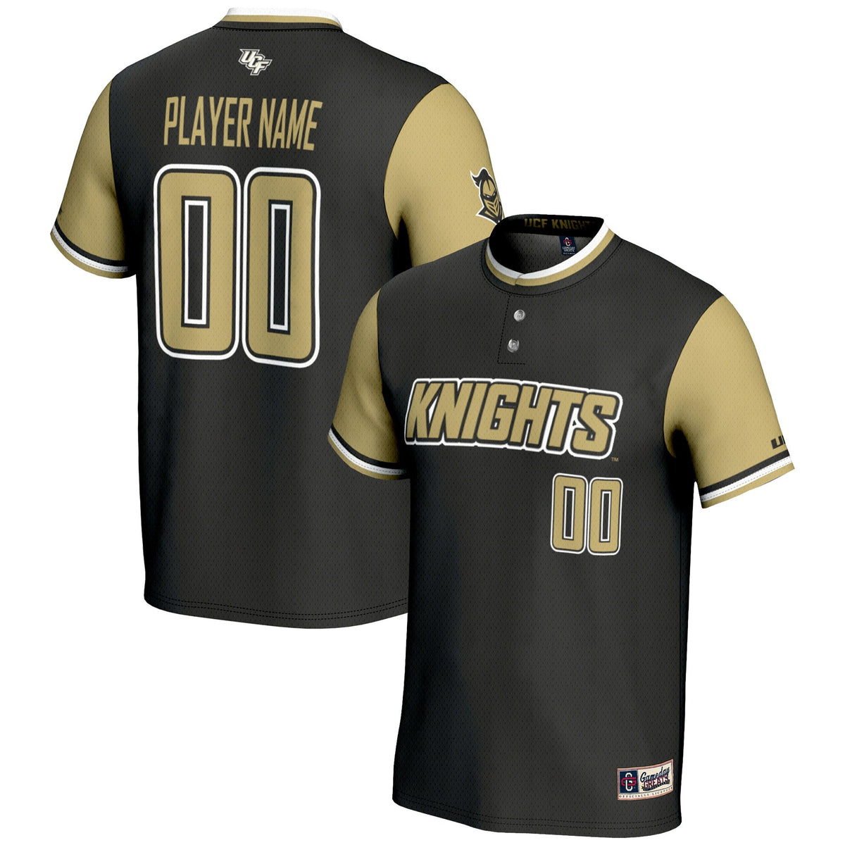 UCF Knights NIL Pick-A-Player Lightweight Softball Jersey - Black