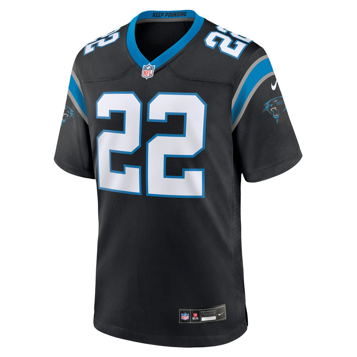 Carolina Panthers Lathan Ransom Black Team Game Football Jersey