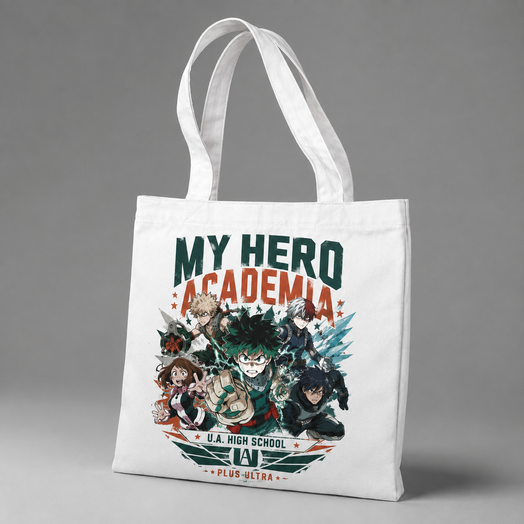 Deku & Bakugo My Hero Academia My Hero Academia Anime Canvas Tote Bag - Emblem