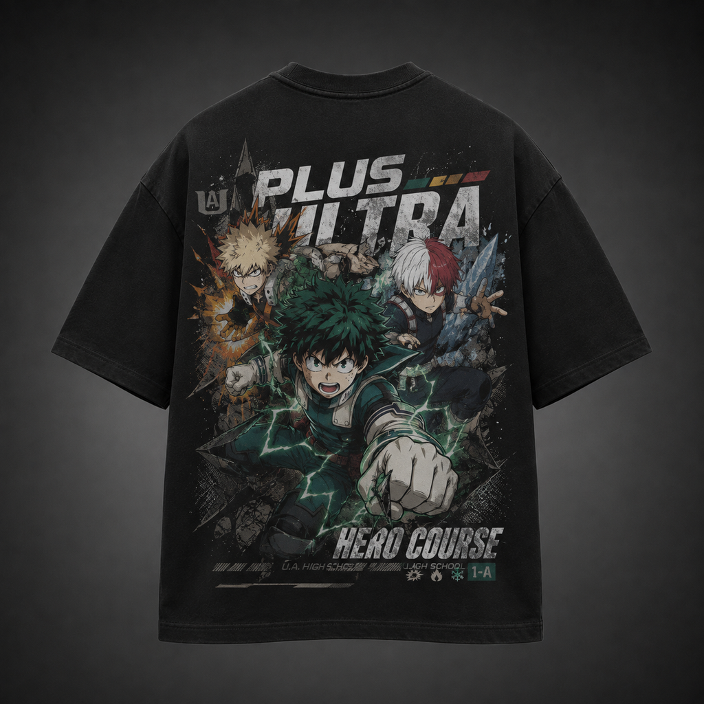 Deku & Bakugo My Hero Academia Anime Graphic Tee - Plus Ultra Hero Course