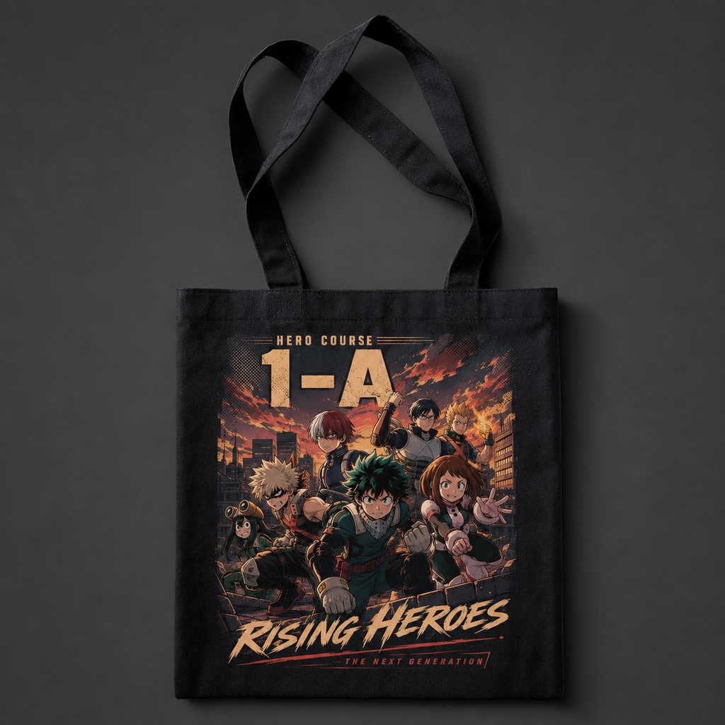 Deku & Bakugo My Hero Academia Anime Canvas Tote Bag - Rising Heroes