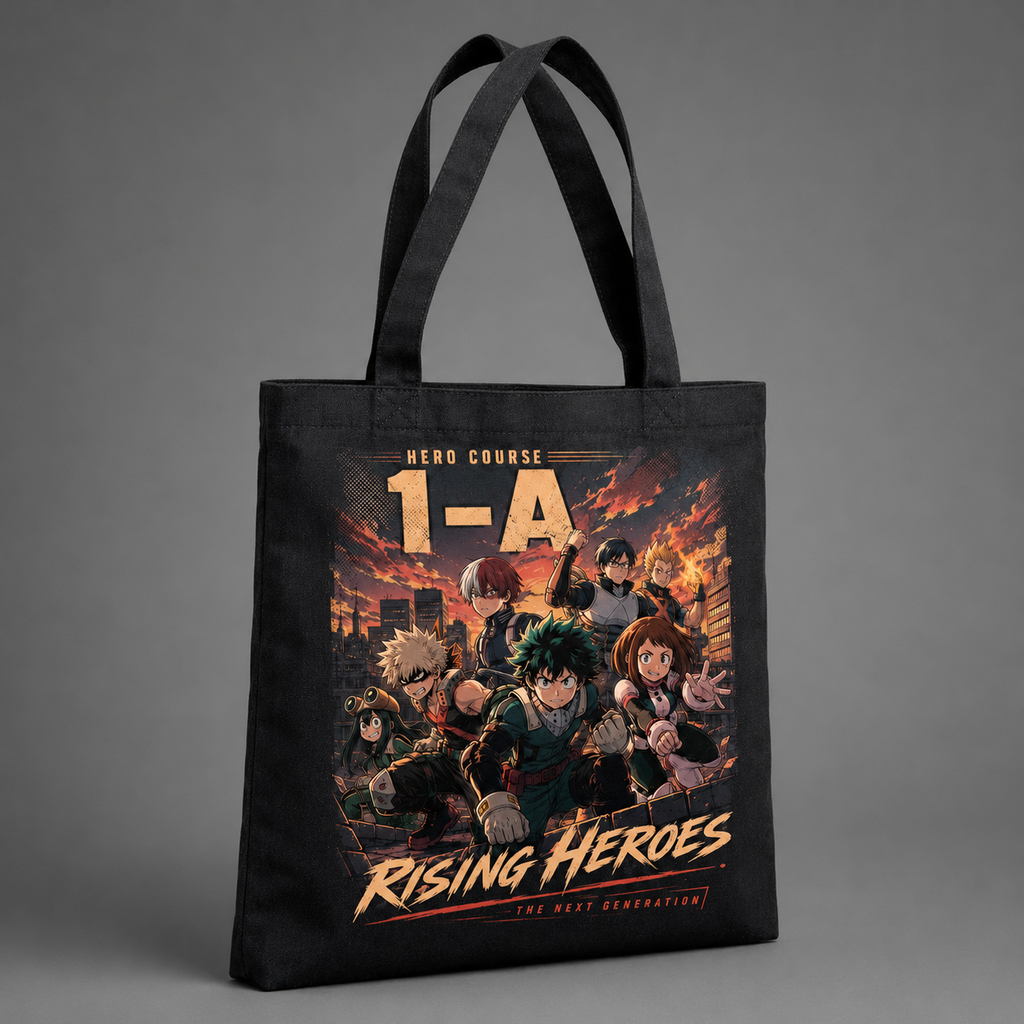 Deku & Bakugo My Hero Academia Anime Canvas Tote Bag - Rising Heroes