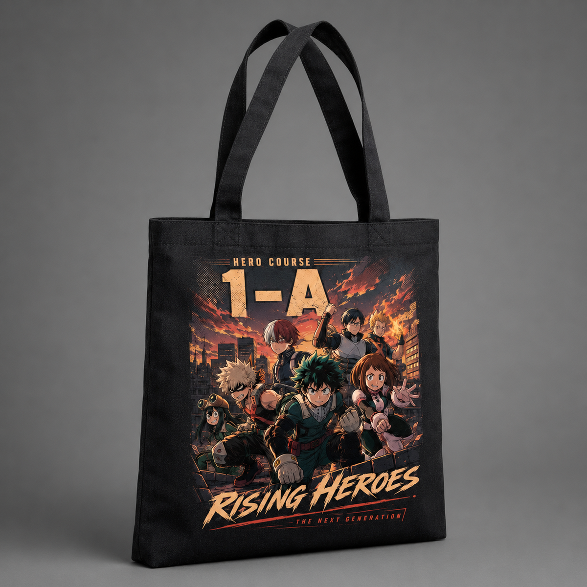 Deku & Bakugo My Hero Academia Anime Canvas Tote Bag - Rising Heroes