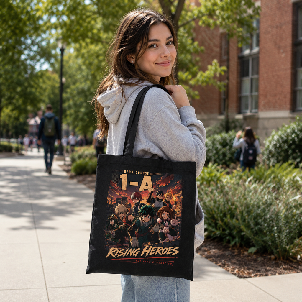 Deku & Bakugo My Hero Academia Anime Canvas Tote Bag - Rising Heroes