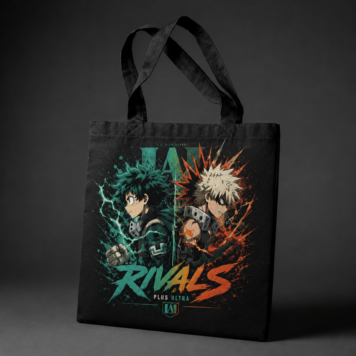 Deku & Bakugo My Hero Academia Anime Canvas Tote Bag - Rivals
