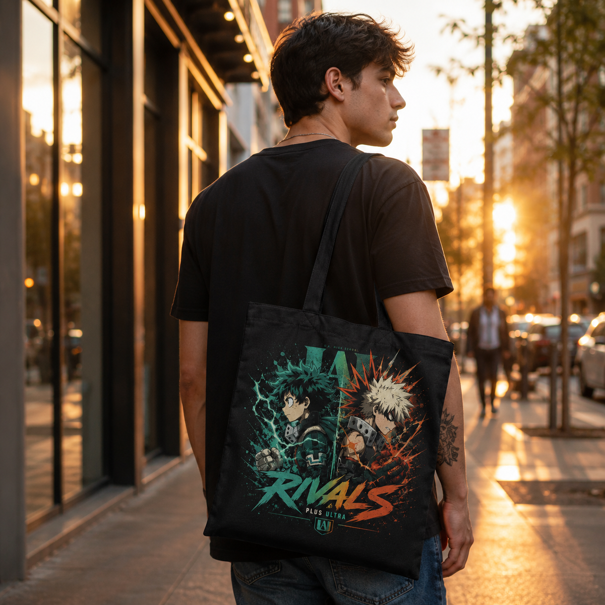 Deku & Bakugo My Hero Academia Anime Canvas Tote Bag - Rivals