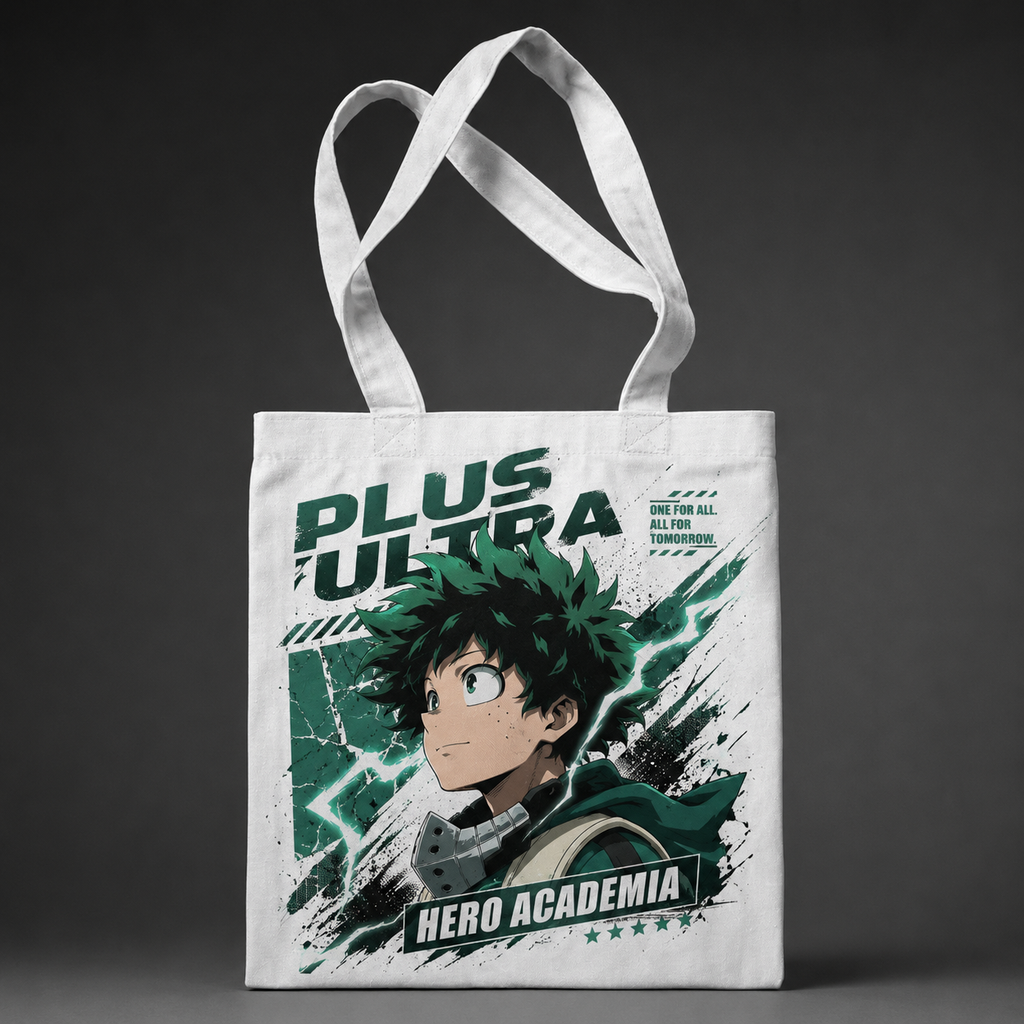 Deku My Hero Academia Anime Canvas Tote Bag - All For Tomorrow