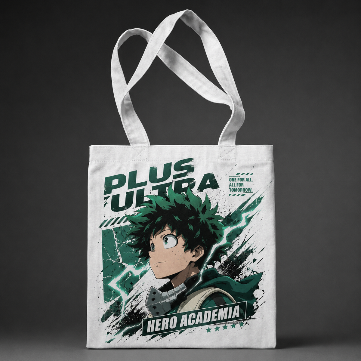 Deku My Hero Academia Anime Canvas Tote Bag - All For Tomorrow