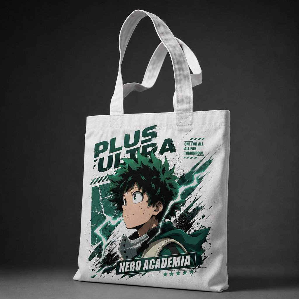 Deku My Hero Academia Anime Canvas Tote Bag - All For Tomorrow