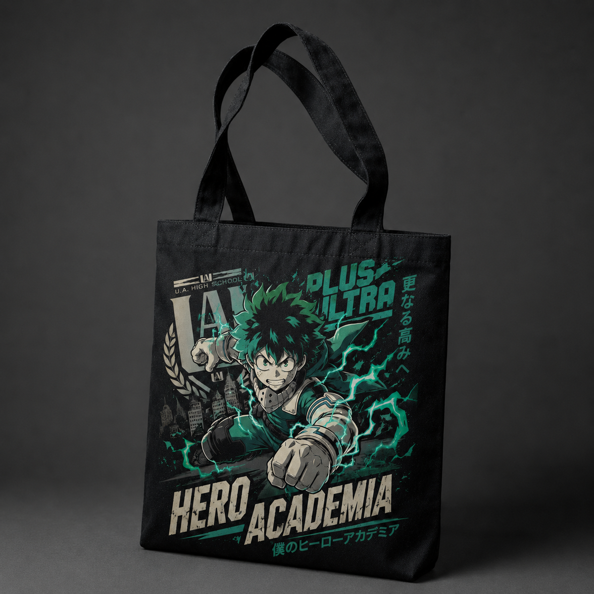 Deku My Hero Academia Anime Canvas Tote Bag - Hero Academia Charge