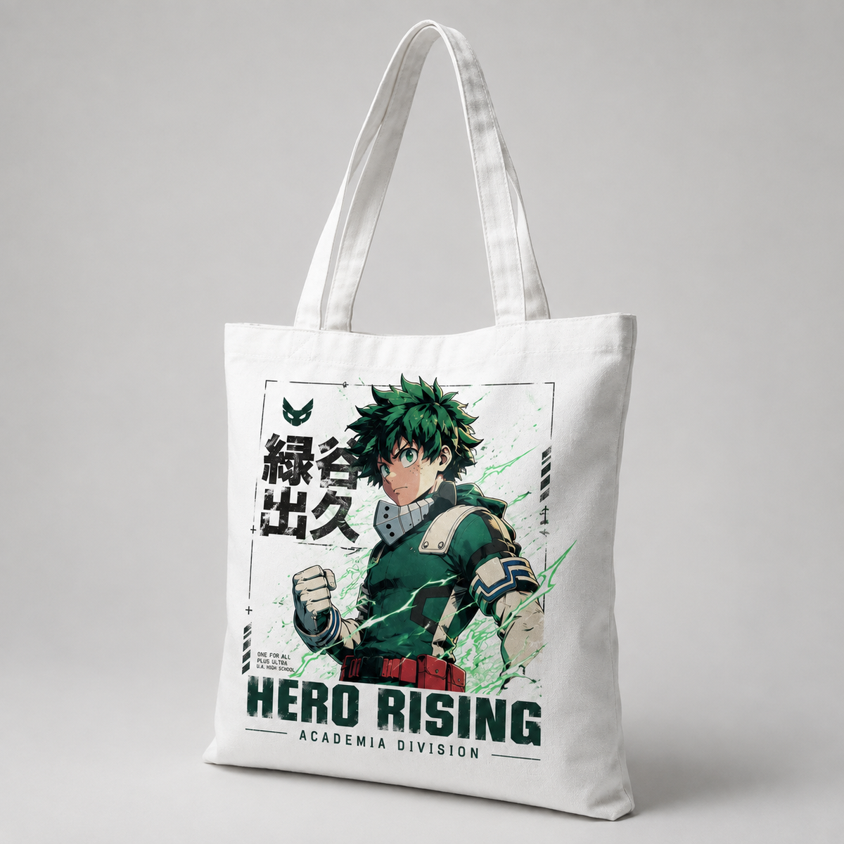 Deku My Hero Academia Anime Canvas Tote Bag - Hero Rising