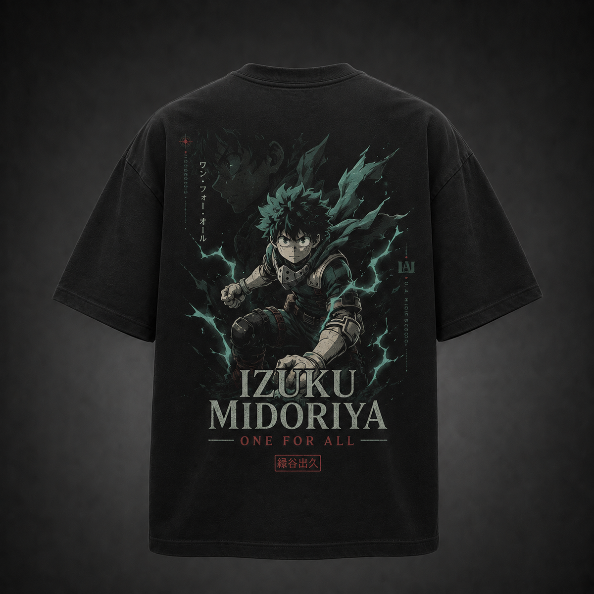 Deku My Hero Academia Anime Graphic Tee - Izuku Midoriya One For All