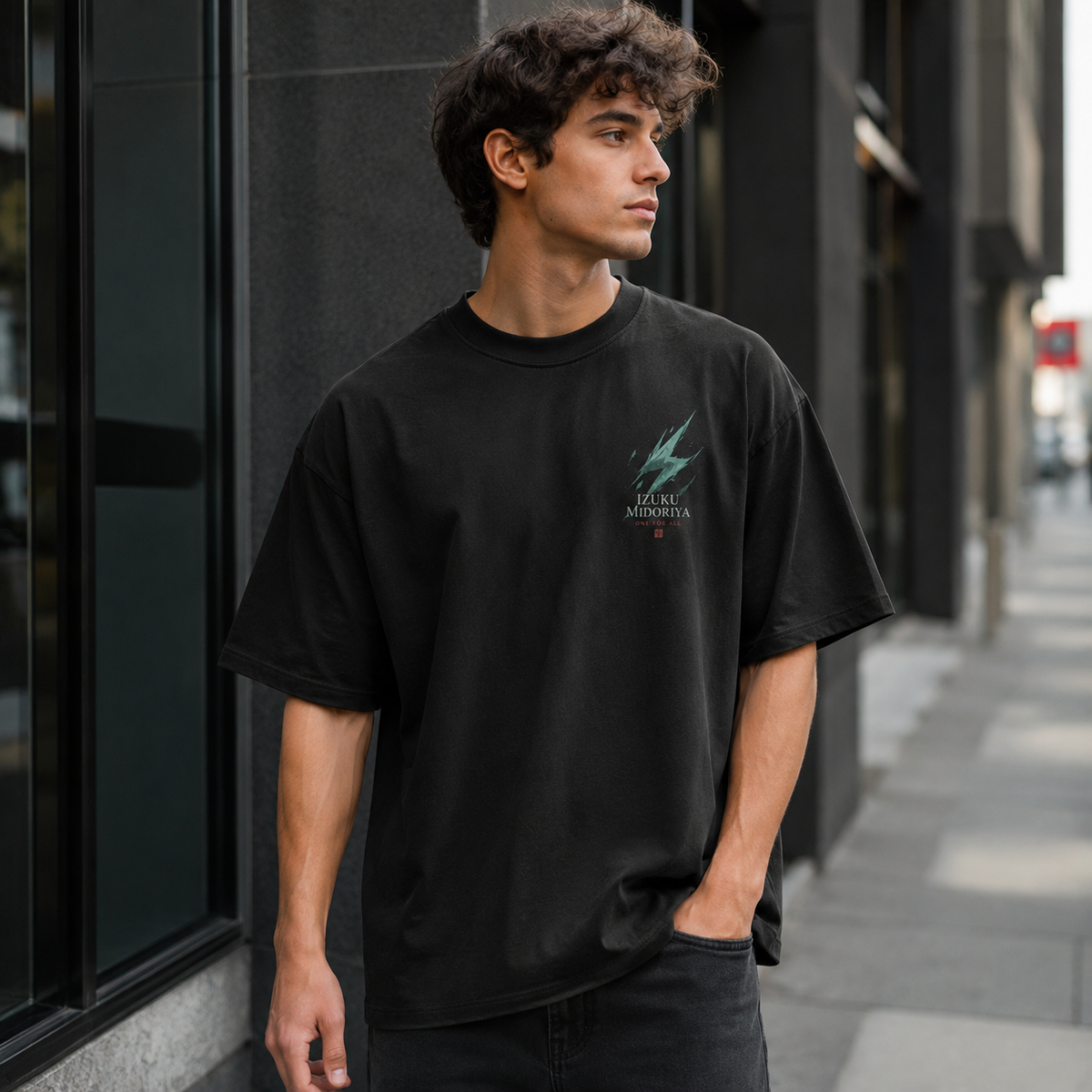 Deku My Hero Academia Anime Graphic Tee - Izuku Midoriya One For All