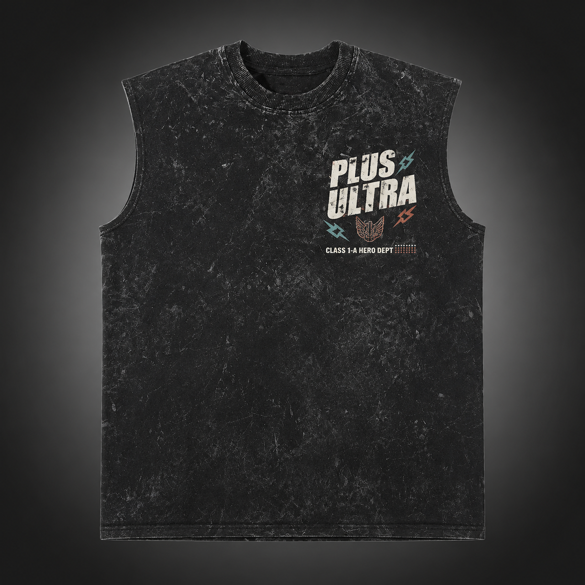 Deku & Todoroki My Hero Academia Anime Tank Top - Plus Ultra Class 1-A Acid Wash Vest
