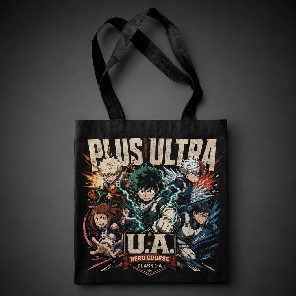 Deku & Todoroki My Hero Academia Anime Canvas Tote Bag - Plus Ultra Squad