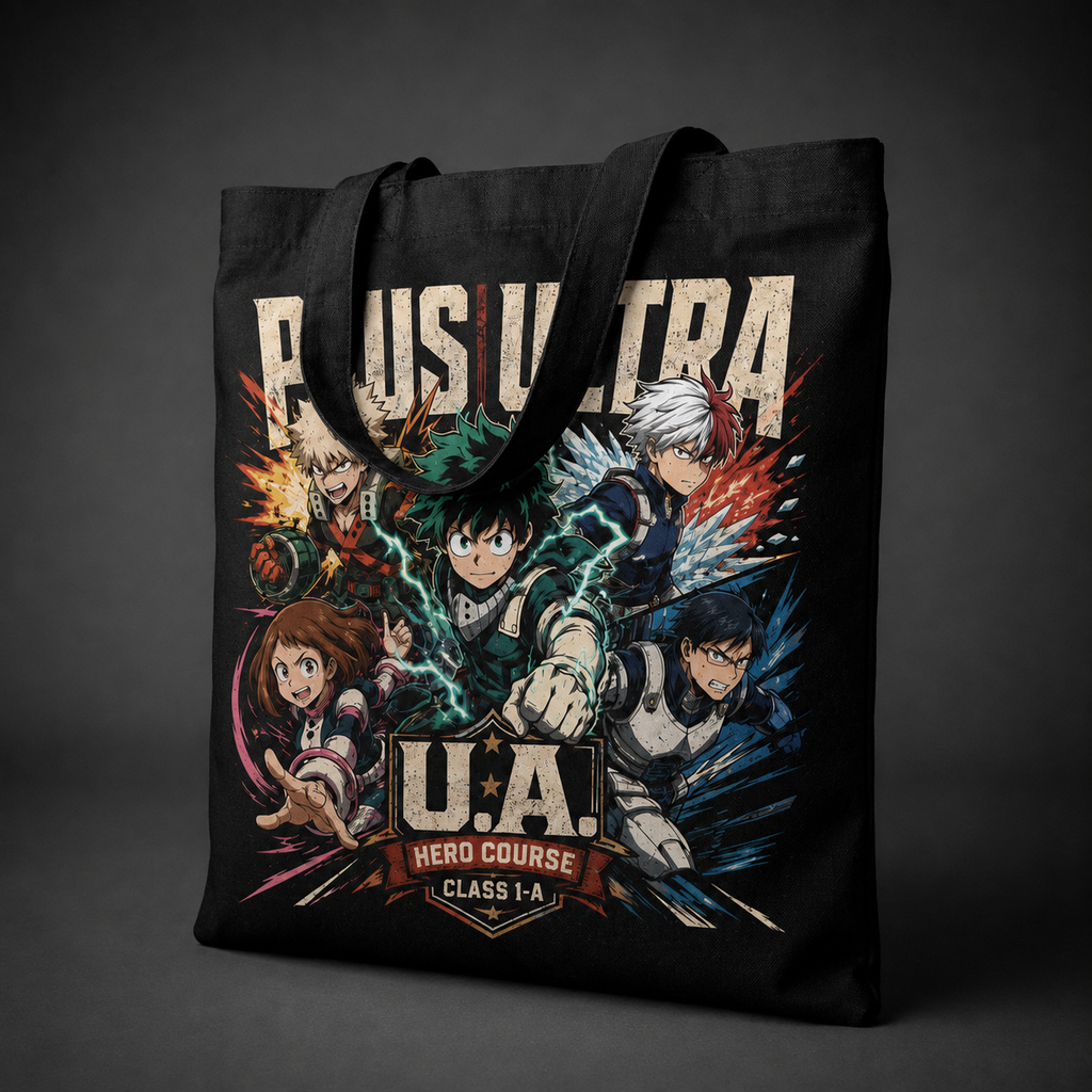 Deku & Todoroki My Hero Academia Anime Canvas Tote Bag - Plus Ultra Squad