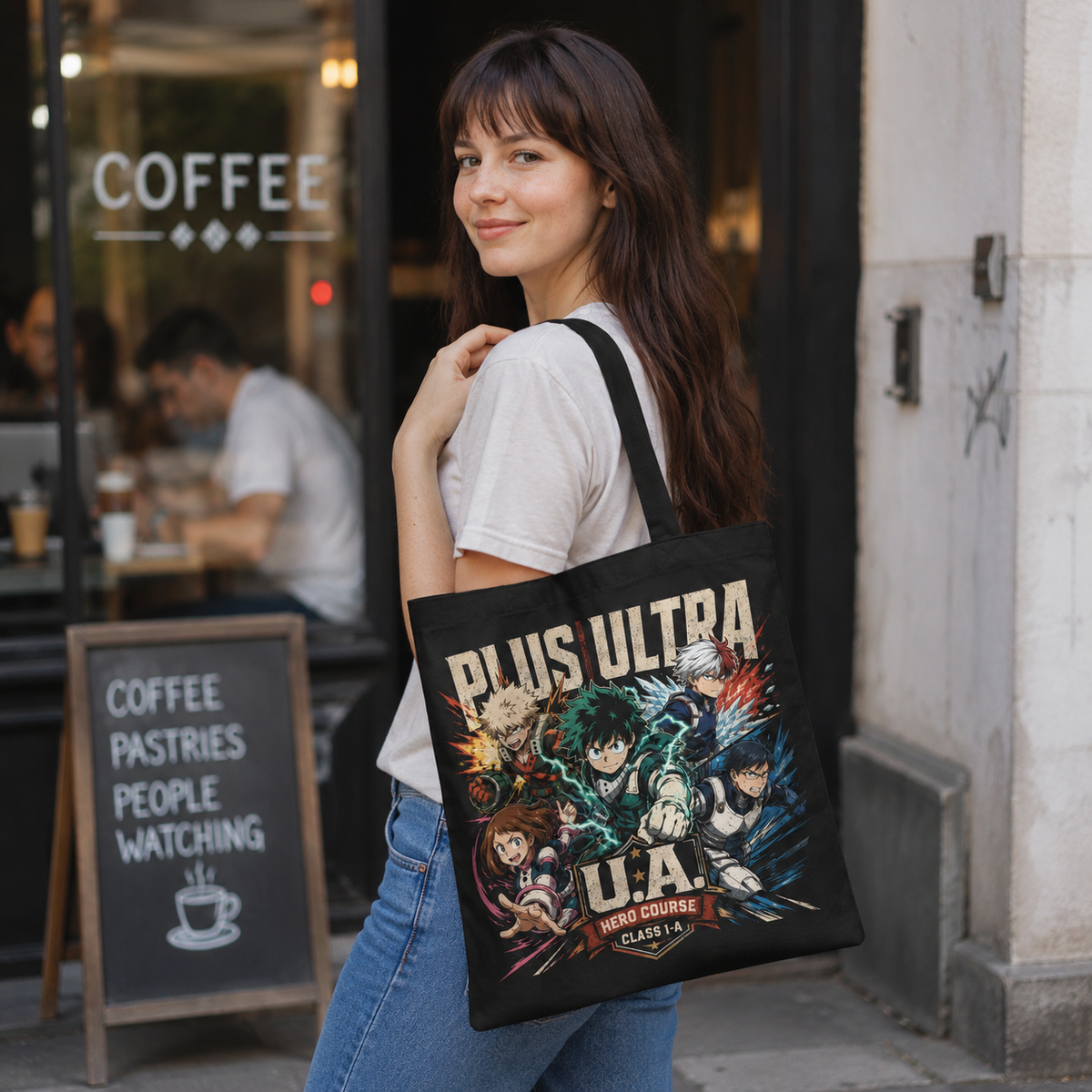 Deku & Todoroki My Hero Academia Anime Canvas Tote Bag - Plus Ultra Squad