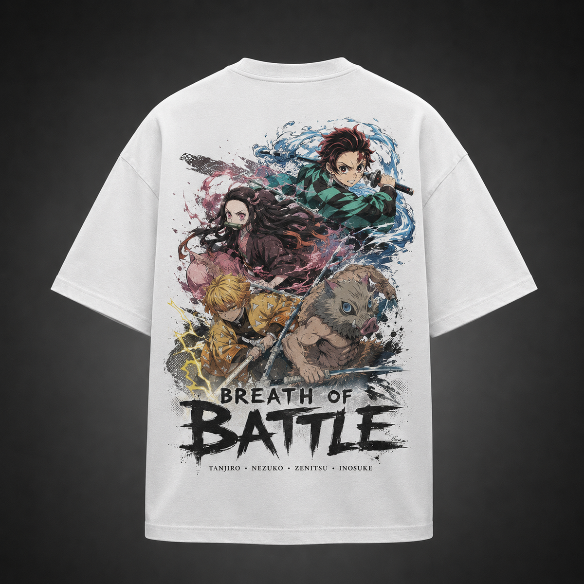 Demon Slayer Anime Graphic Tee - Breath Of Battle