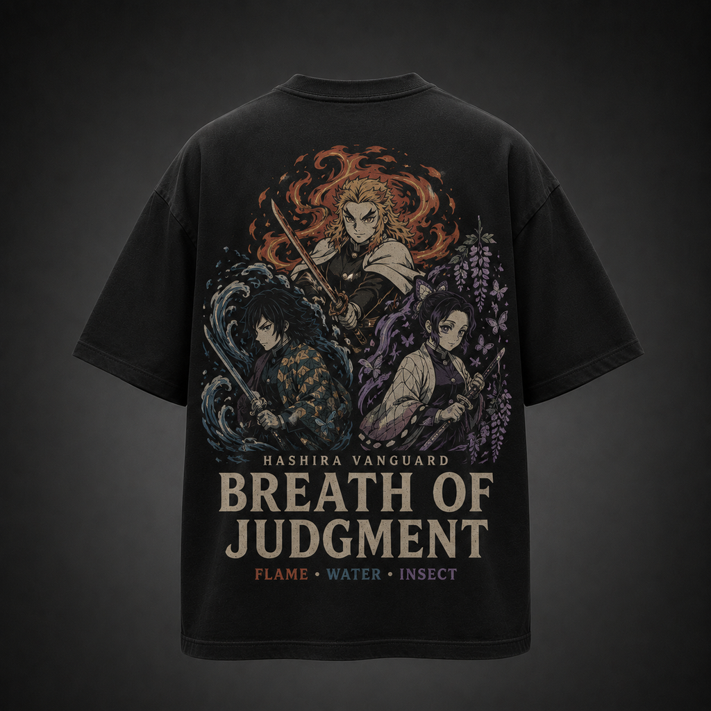 Demon Slayer Anime Graphic Tee - Breath Of Judgment