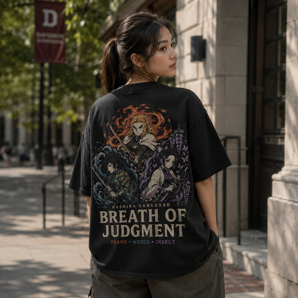 Demon Slayer Anime Graphic Tee - Breath Of Judgment