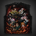 Demon Slayer Anime Tank Top - Corps Assemble Acid Wash Vest