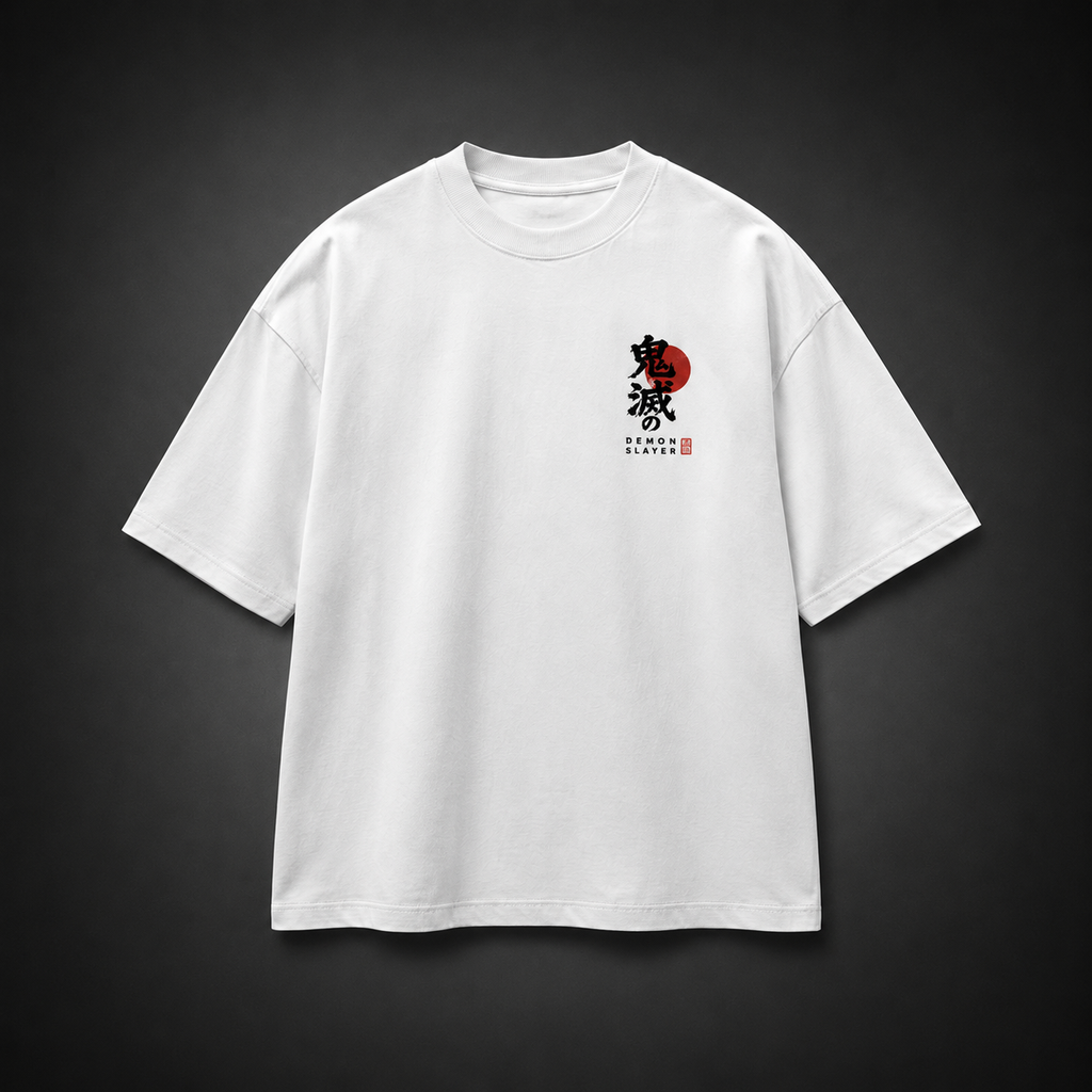 Demon Slayer Anime Graphic Tee - Crimson Sun Ronin