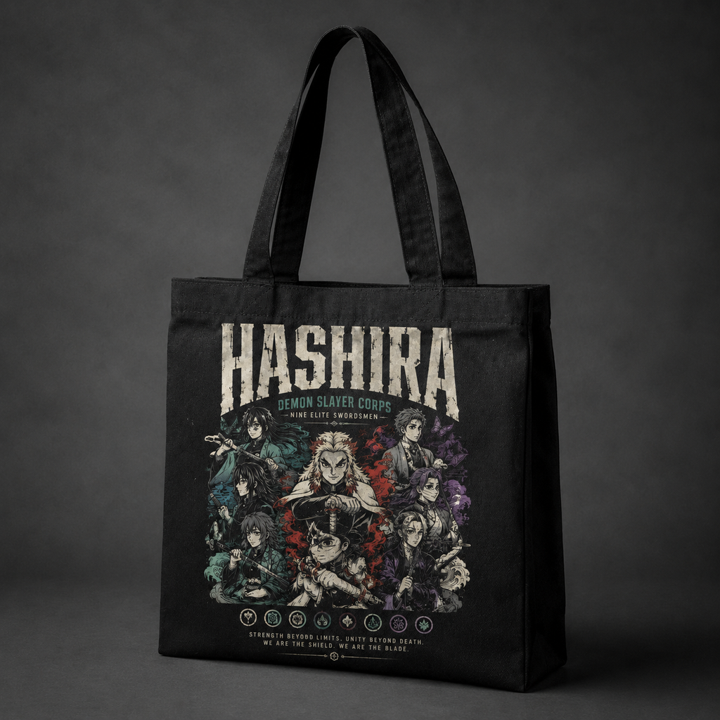 Demon Slayer Anime Canvas Tote Bag - Hashira Corps Lineup