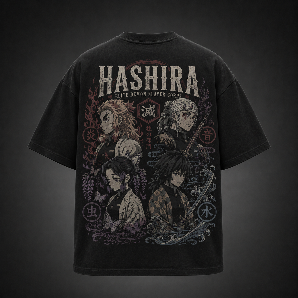 Demon Slayer Anime Graphic Tee - Hashira Corps