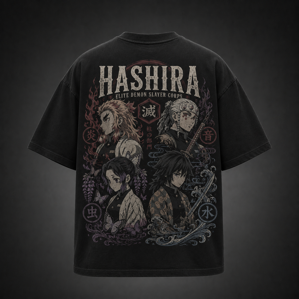 Demon Slayer Anime Graphic Tee - Hashira Corps