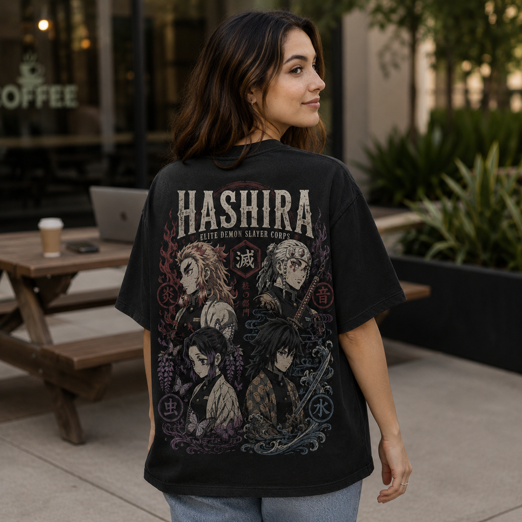 Demon Slayer Anime Graphic Tee - Hashira Corps