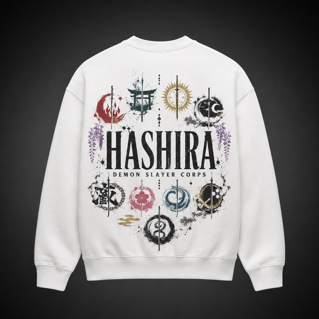 Demon Slayer Anime Sweatshirt - Hashira Emblems Circle