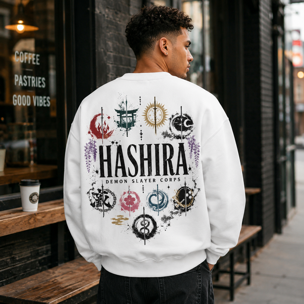 Demon Slayer Anime Sweatshirt - Hashira Emblems Circle