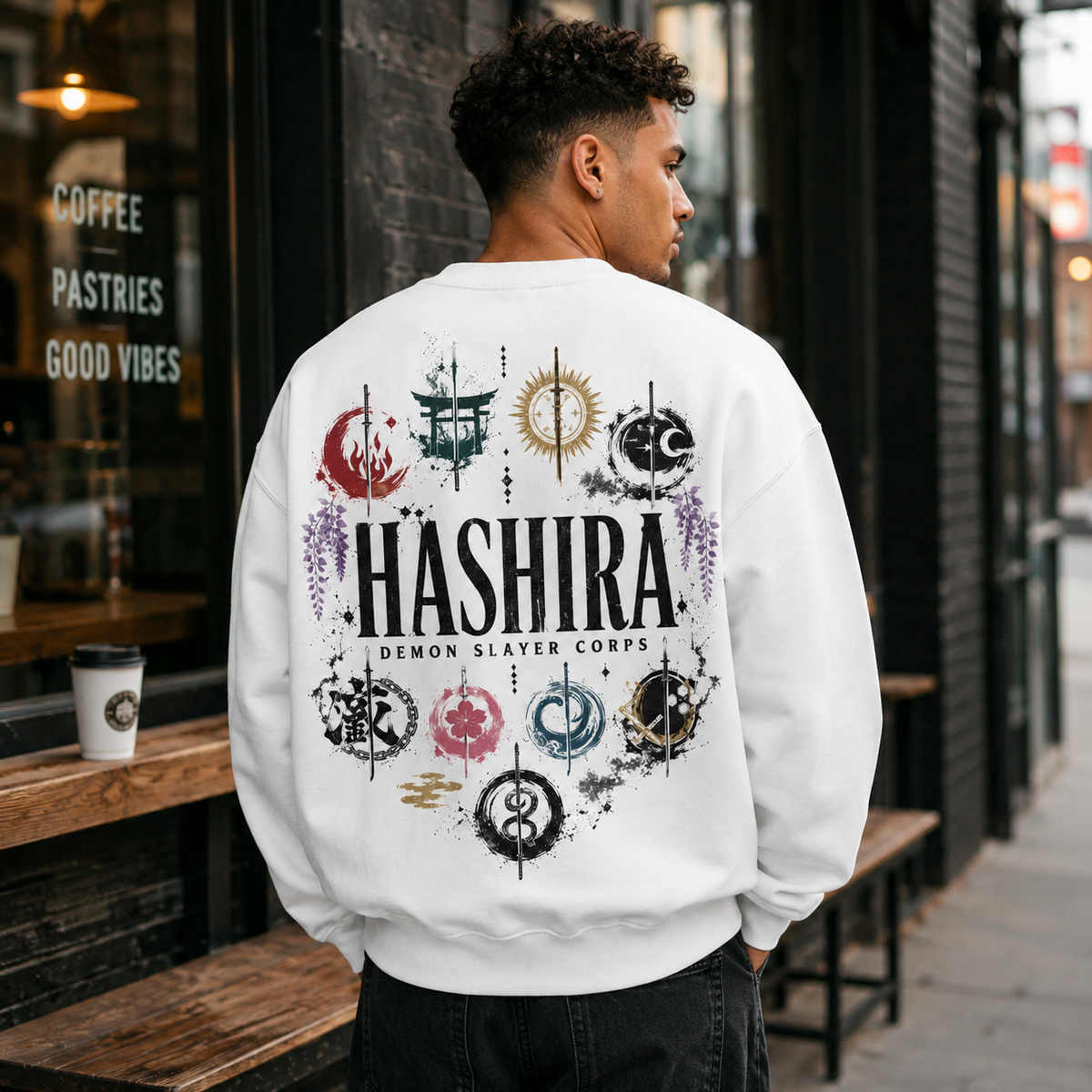 Demon Slayer Anime Sweatshirt - Hashira Emblems Circle