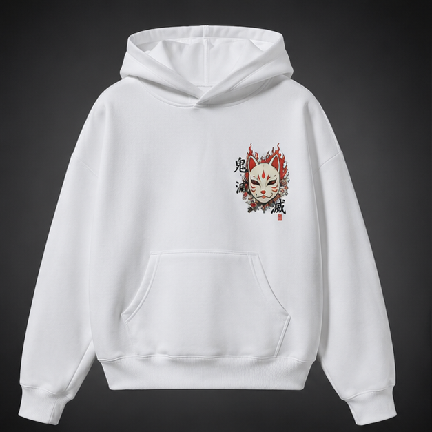 Demon Slayer Anime Hoodie - Kitsune Mask Slayer