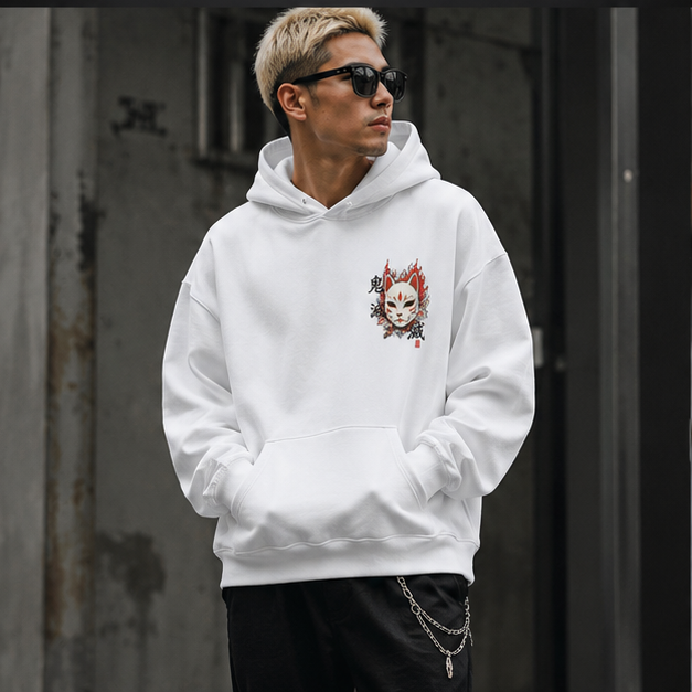 Demon Slayer Anime Hoodie - Kitsune Mask Slayer