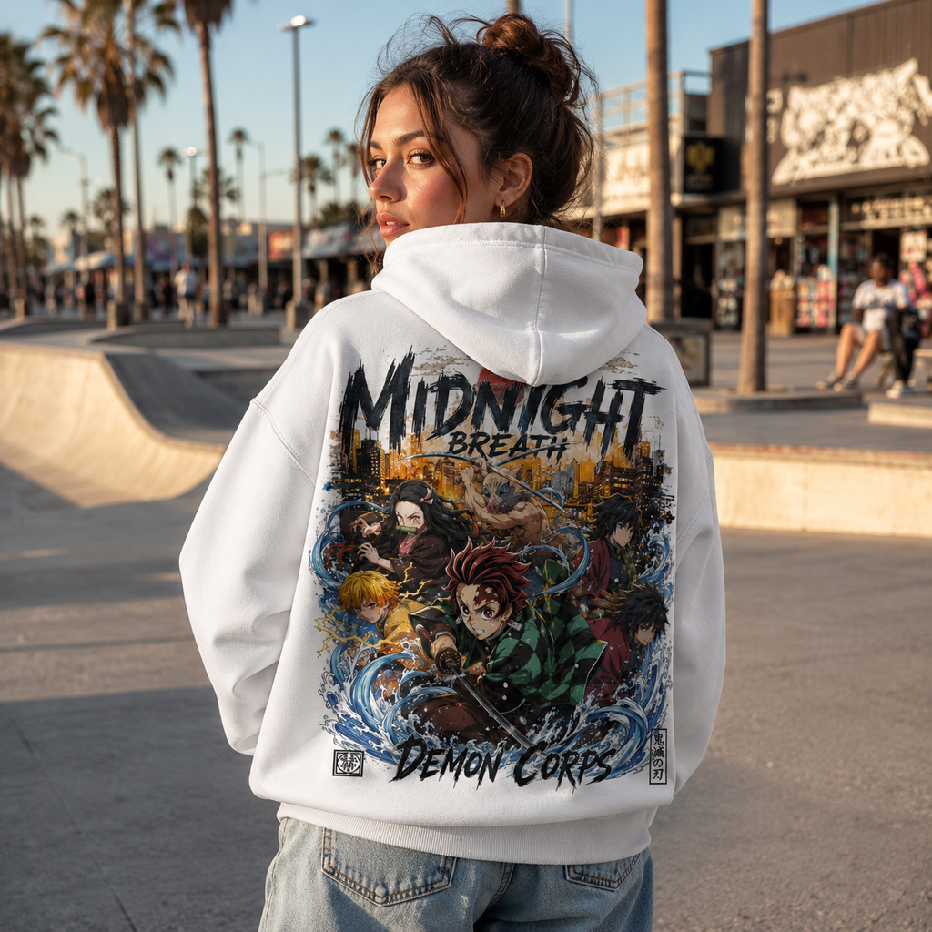 Demon Slayer Anime Hoodie - Midnight Breath