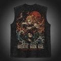 Demon Slayer Anime Tank Top - Mugen Train Legacy Acid Wash Vest