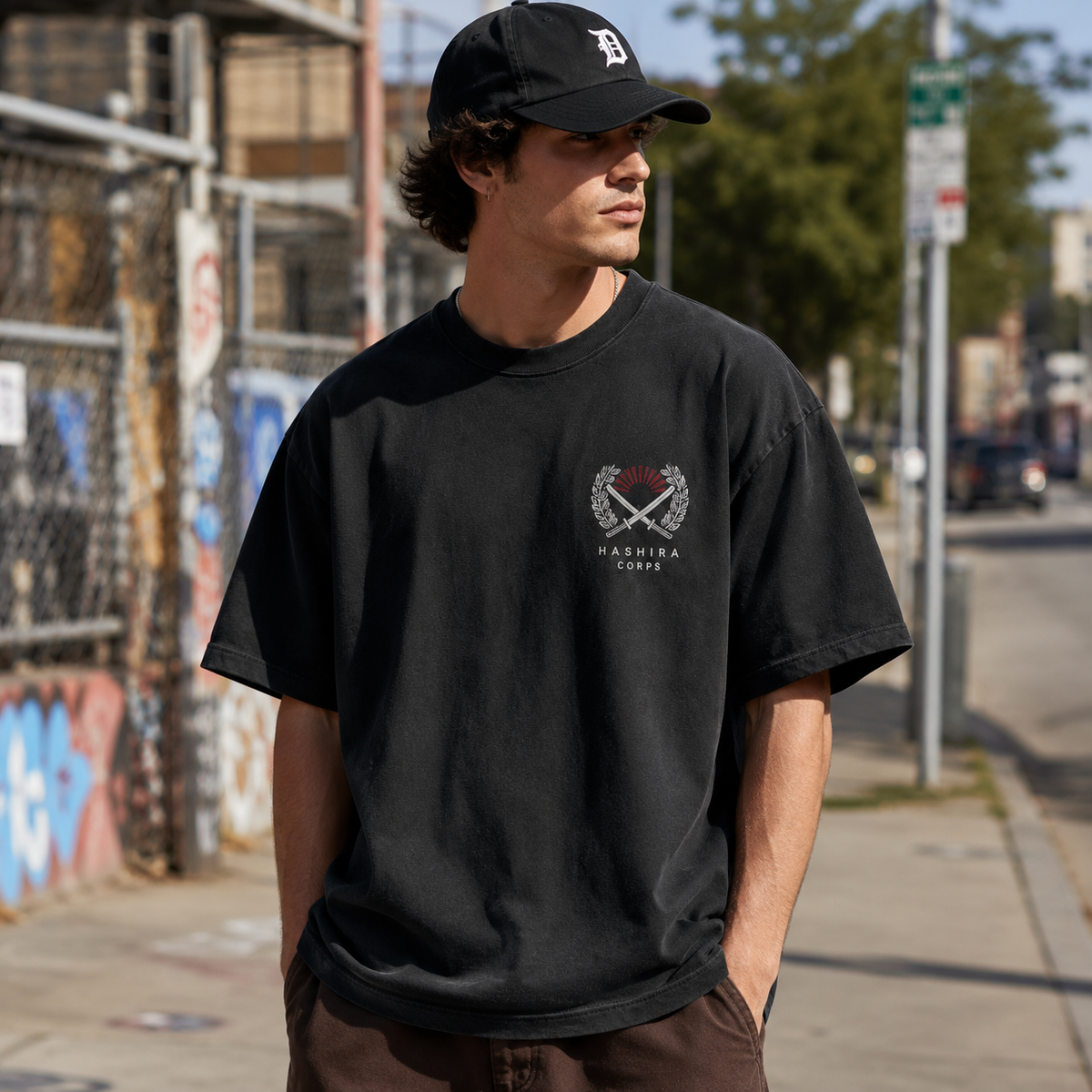 Demon Slayer Anime Graphic Tee - Nine Pillars