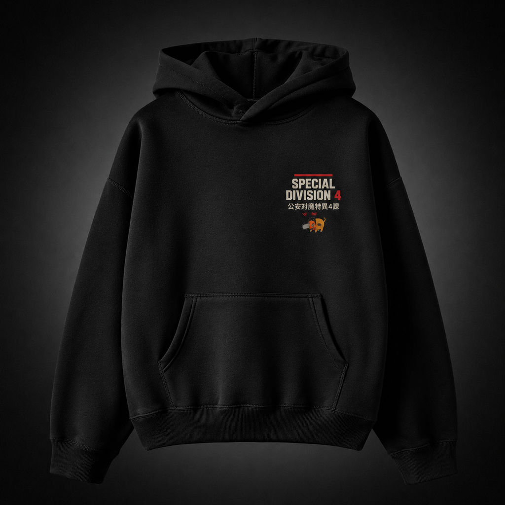 Denji (Chainsaw Man Anime Hoodie -) Blood Splatter Charge