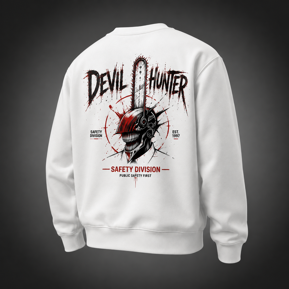Denji (Chainsaw Man Anime Sweatshirt -) Safety First