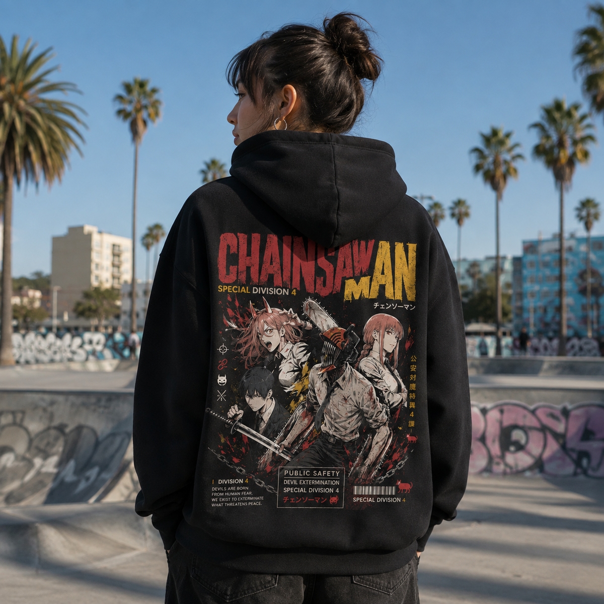 Denji, Power, Makima, Aki Hayakawa Chainsaw Man Anime Hoodie - Devil Extermination